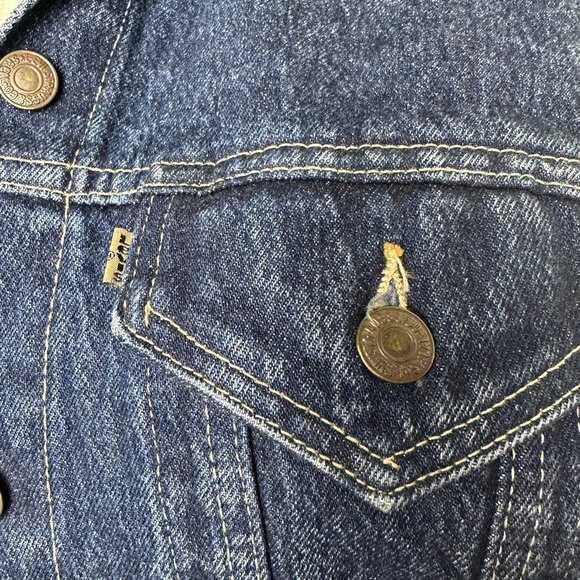 Vintage Levi's Women's Denim Trucker Jacket L - Picture 2 of 7
